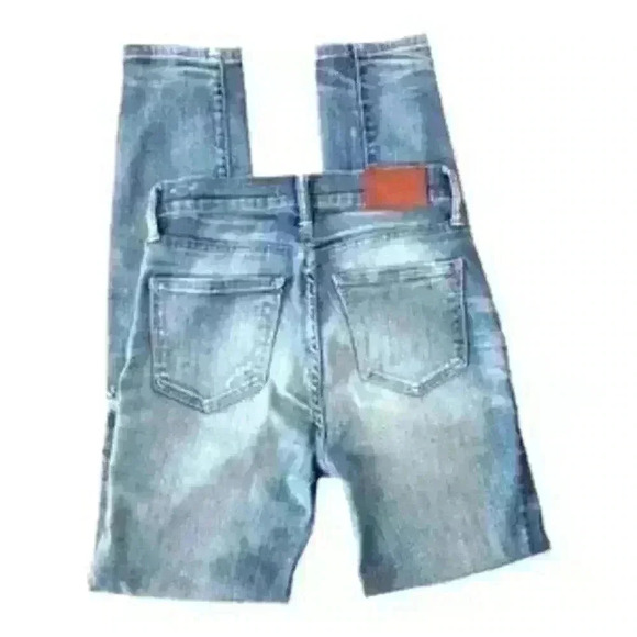Madewell Womens Distressed High Rise Skinny Stretch Jeans Blue Size 25 - Picture 5 of 6